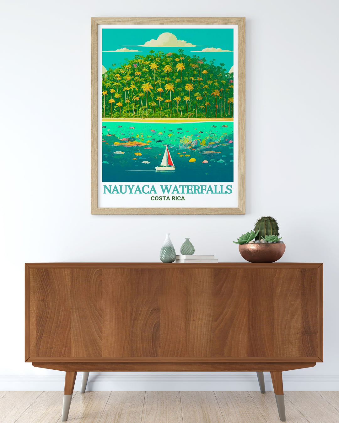 Experience the serenity of Costa Ricas Cano Island with this elegant wall art print perfect for creating a peaceful retreat in your home this stunning poster is a great addition to any room and makes a thoughtful Costa Rica gift for friends and family