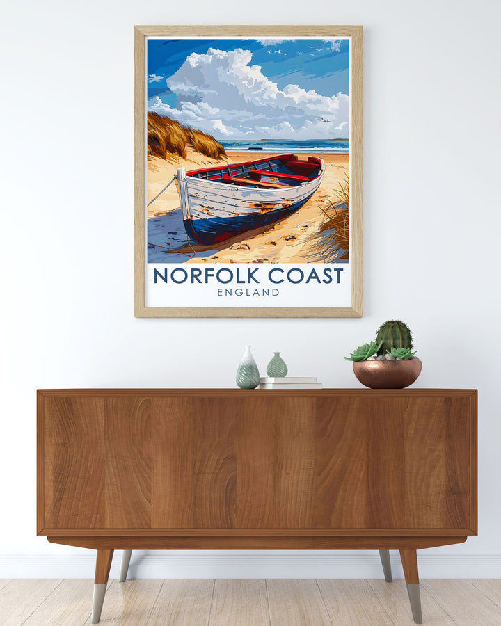 Framed print of Blakeney Point showcasing the elegance and tranquility of the Norfolk Coast a perfect addition to any room seeking modern sophistication