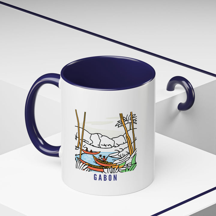 This Gabon mug combines functionality with artistic flair, featuring bold designs inspired by Gabon’s landscapes and culture. Made from high-quality ceramic, it is dishwasher-safe and makes an ideal gift for loved ones.