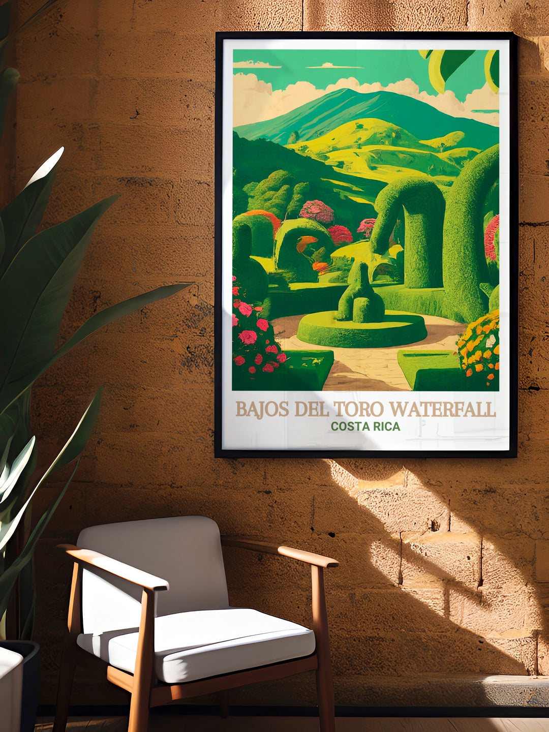 Bring the charm of Zarcero Park into your home with this detailed art print. The vibrant greenery and imaginative topiary designs are captured beautifully, making it a perfect piece for adding a playful and artistic touch to any room.