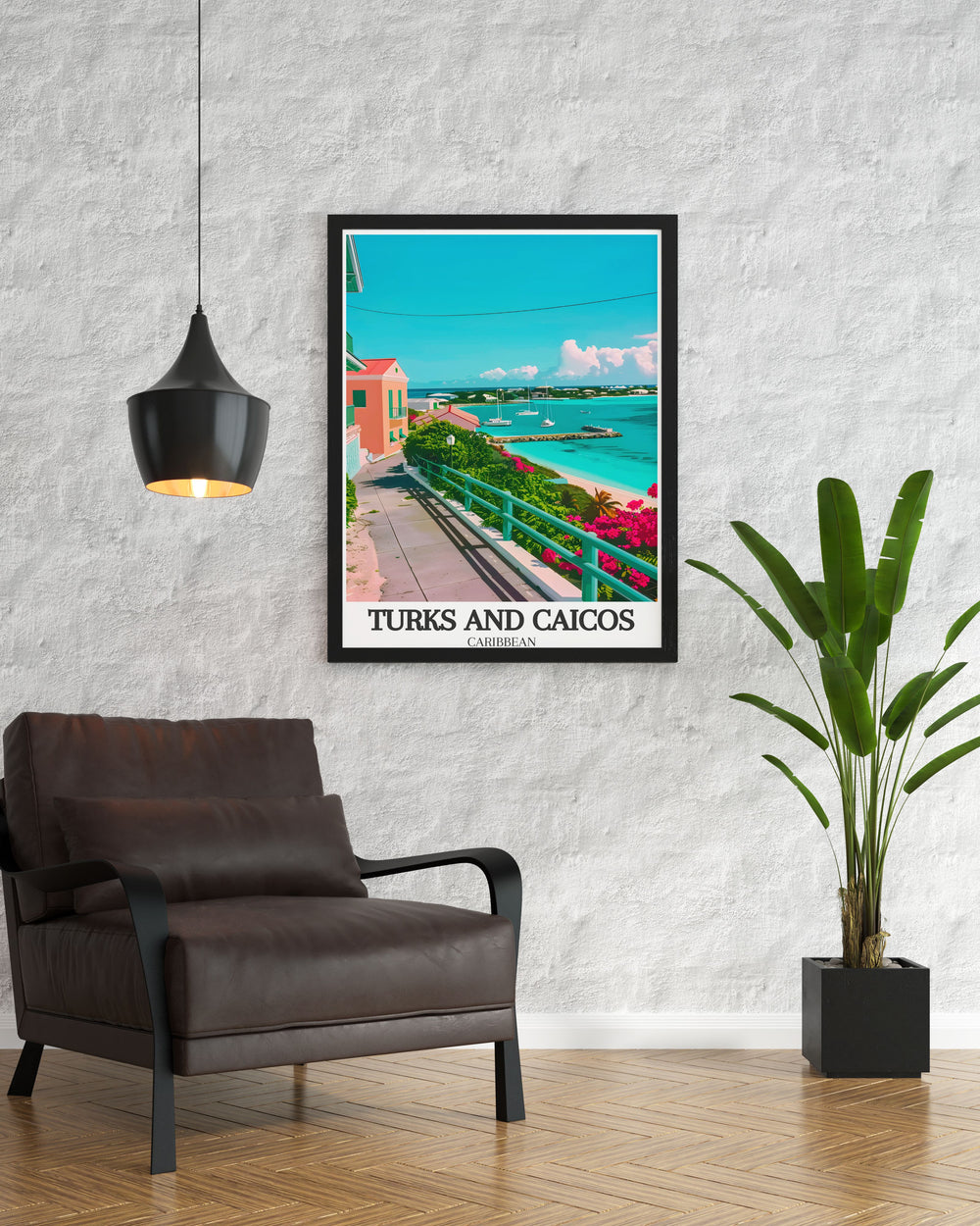 This wall poster captures the stunning landscapes of Grand Turk Island and the historical charm of Cockburn Town. Perfect for anyone who wants to bring a piece of the Caribbean into their home or gift a unique travel print.