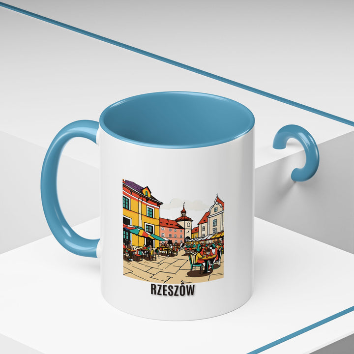 Bring the charm of Rzeszów to your daily routine with this stylish ceramic mug. Featuring detailed artwork of the city’s scenic views and iconic landmarks, it is durable, dishwasher safe, and microwave friendly, perfect for coffee and tea lovers alike.