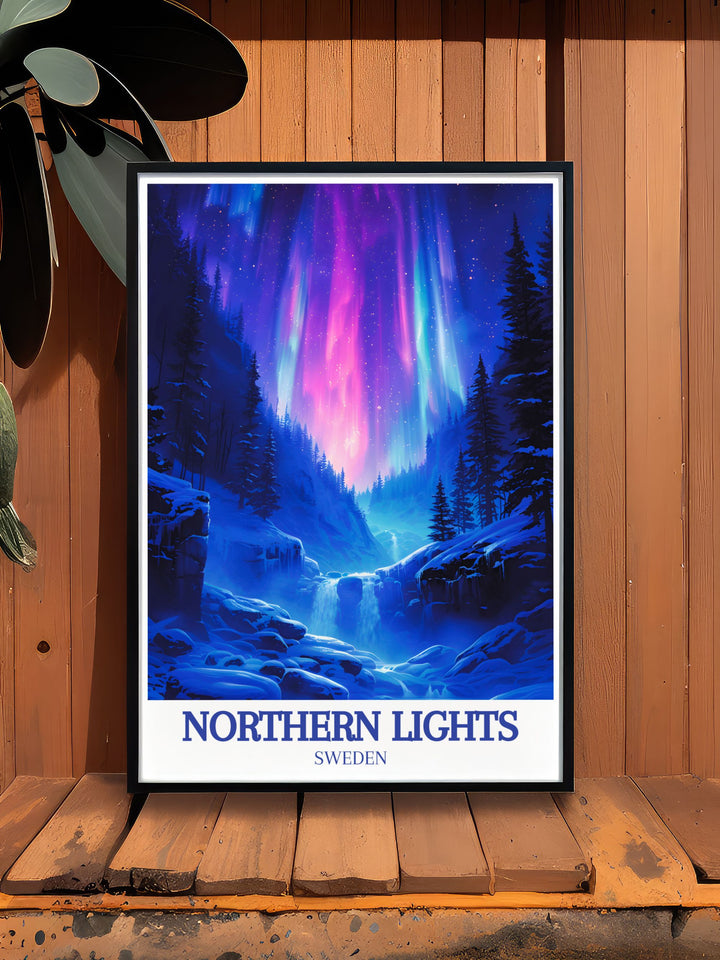 Add a piece of Norway to your wall with this Svalbard Print designed to transport you to the heart of the Arctic making it an ideal addition to your collection of Norway Travel Posters