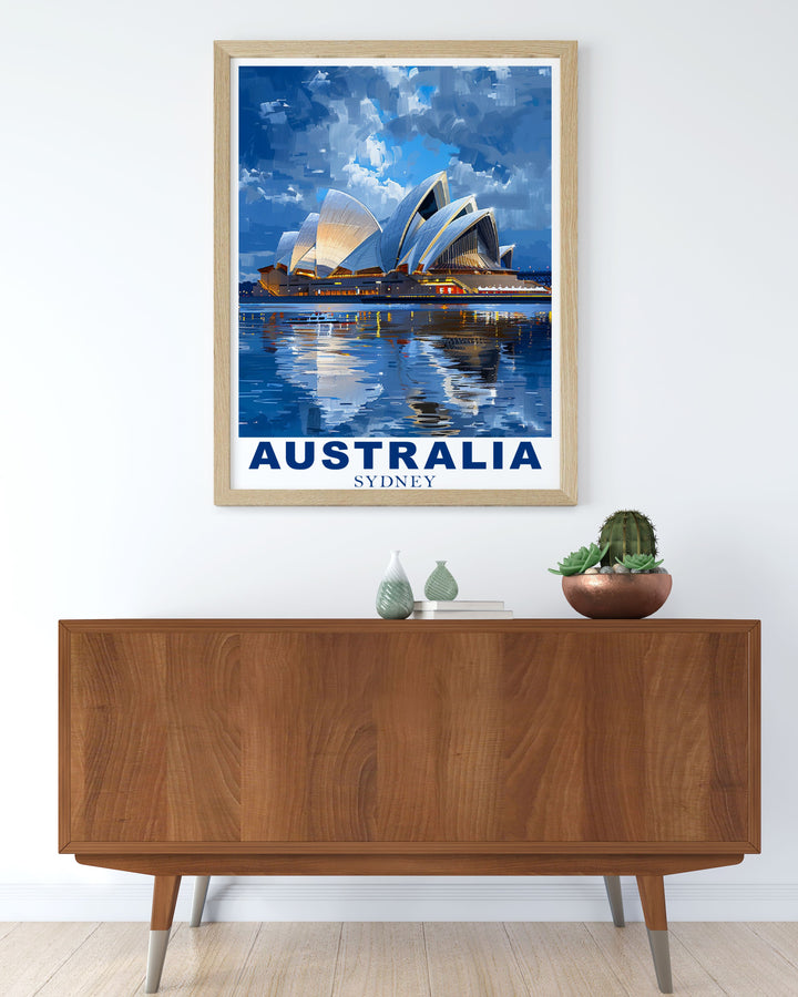 Featuring the awe inspiring Jim Jim Falls in Kakadu National Park, this travel poster captures the majestic beauty of Australias Northern Territory, ideal for adventure seekers and travel enthusiasts.