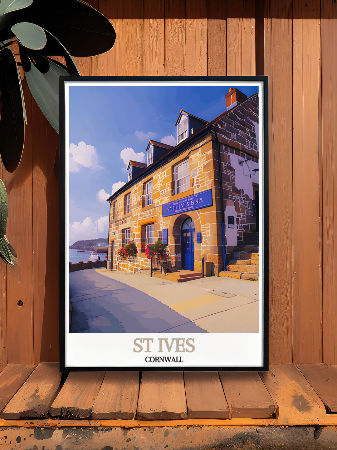 Experience the dynamic culture and scenic beauty of St Ives through this detailed poster, highlighting the museum and its role in preserving the towns legacy.