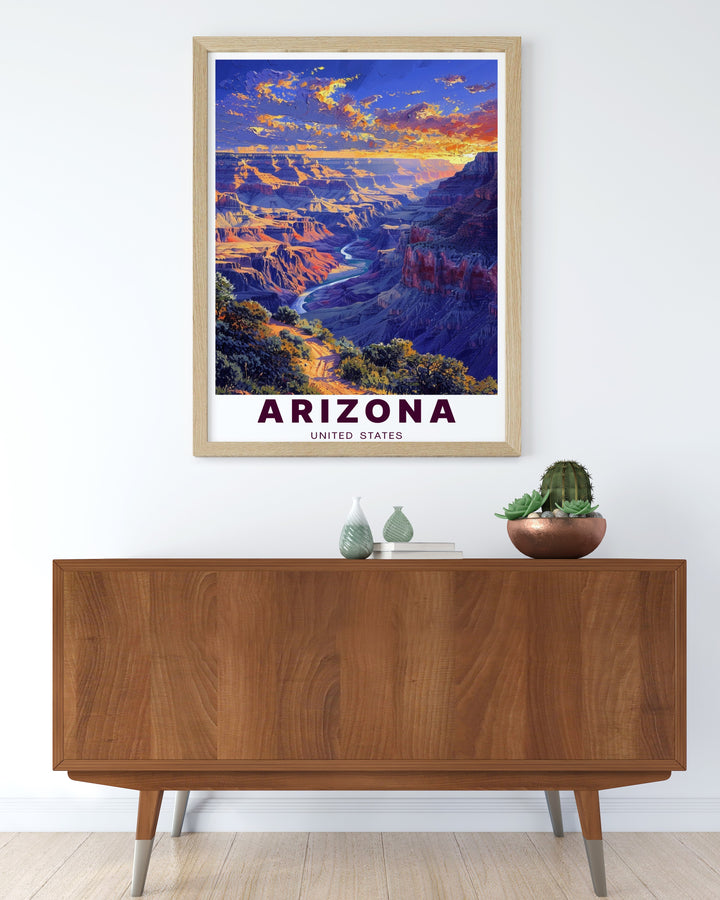 Lake Mead city map and cityscape captured in vibrant and detailed artwork perfect for personalized gifts and home decor bringing the serene beauty of Lake Mead and the grandeur of the Grand Canyon into your living space