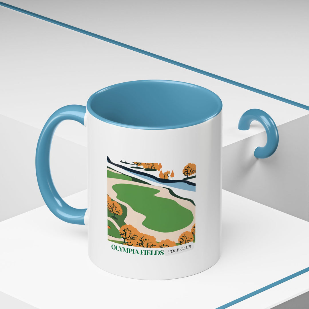 This Olympia Fields Country Golf Club mug highlights the beauty and tradition of one of America’s most renowned golf venues. Crafted from durable ceramic, it is dishwasher safe and makes a thoughtful gift for golf enthusiasts and cultural admirers.