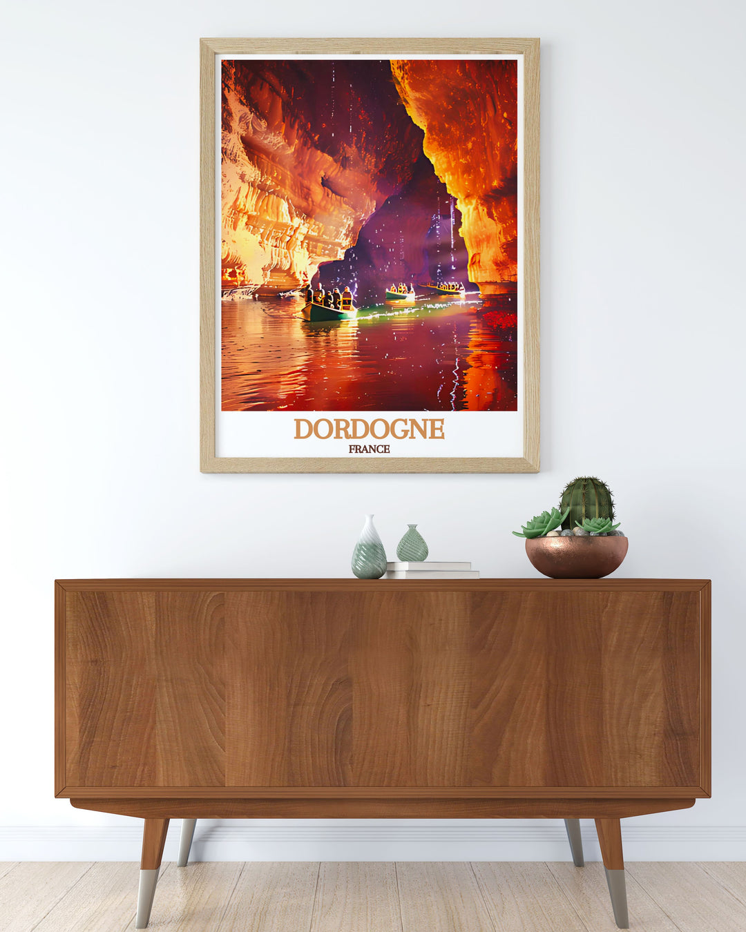 Dordognes rich cultural heritage is highlighted in this travel poster, featuring its charming villages and historical landmarks, perfect for those who appreciate French history and culture.