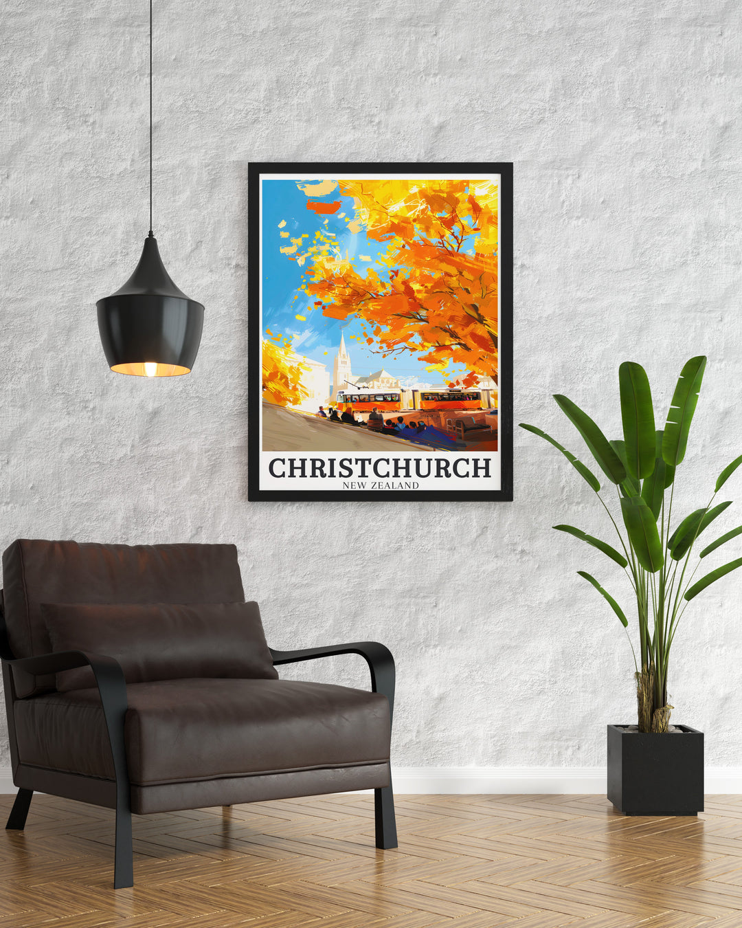 ChristChurch Cathedral and Christchurch Heritage Trams art print offers a stunning representation of New Zealands beauty perfect for adding a touch of history and elegance to your home decor or as a unique and meaningful gift for lovers of Christchurch.