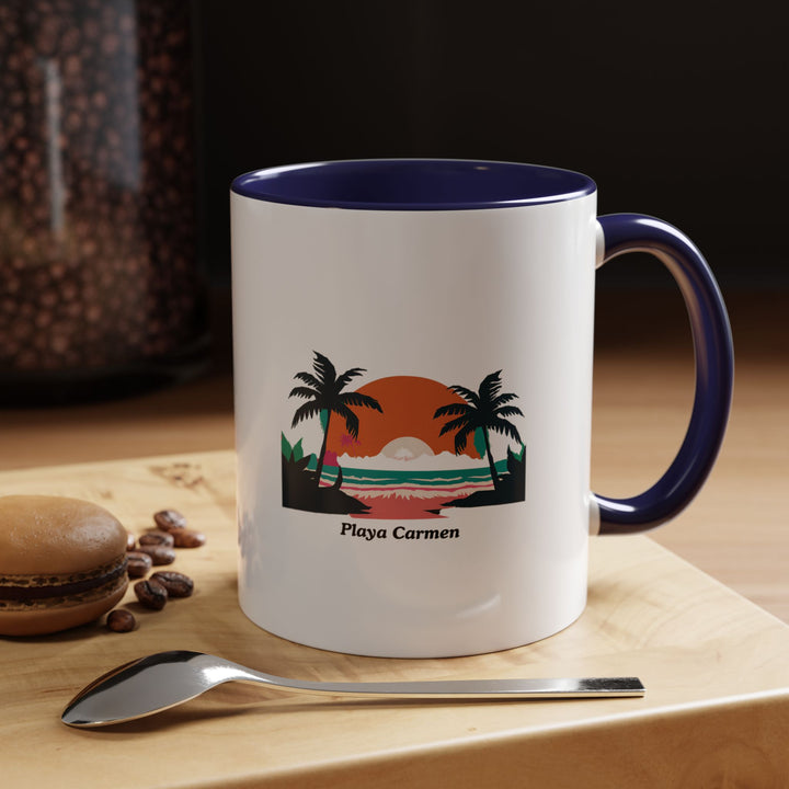 The Playa del Carmen Mug is a premium ceramic piece adorned with bold artwork inspired by Playa del Carmen’s scenic beaches and vibrant energy. Dishwasher safe and durable, it is perfect for coffee or tea lovers and makes a meaningful gift.