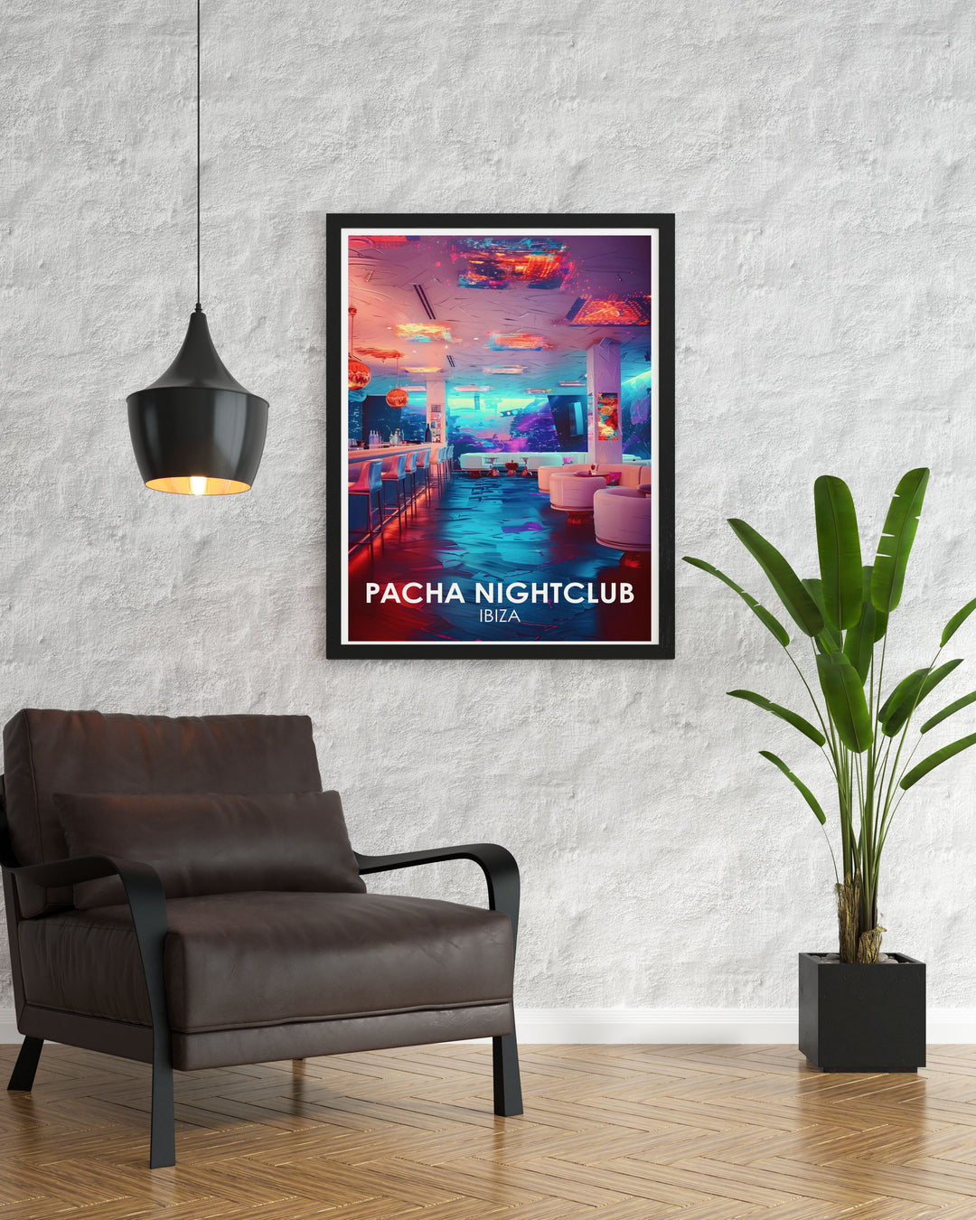 Stunning Ibiza nightclubs and Vip Experience artwork including framed prints and modern decor capturing the vibrant energy of top venues like Amnesia and Privilege