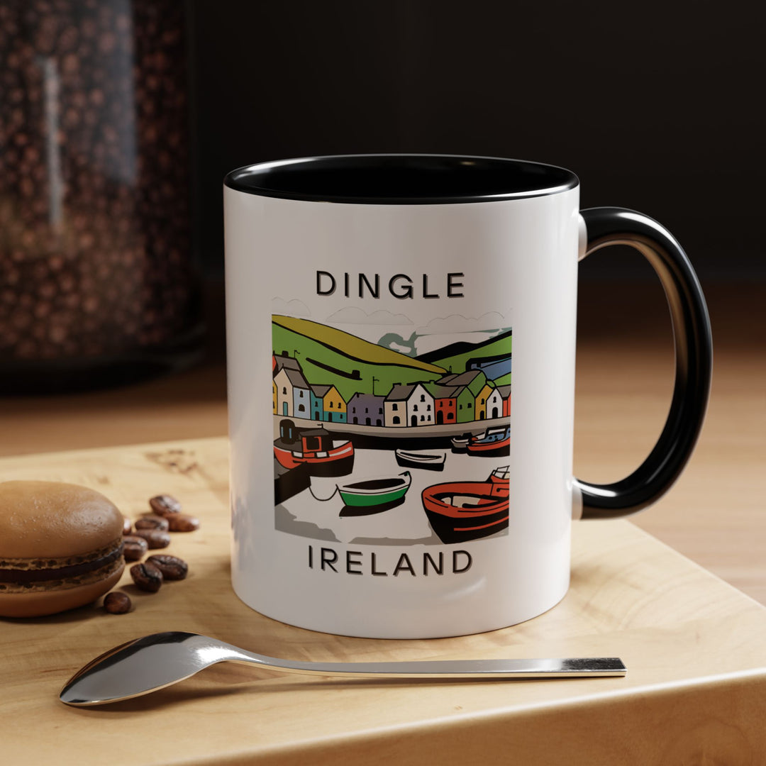 This Dingle Ireland mug showcases the stunning landscapes of the town, perfect for coffee or tea lovers. Made from durable ceramic, it’s dishwasher-safe, making it an excellent gift for anyone fond of Ireland or its scenic beauty.