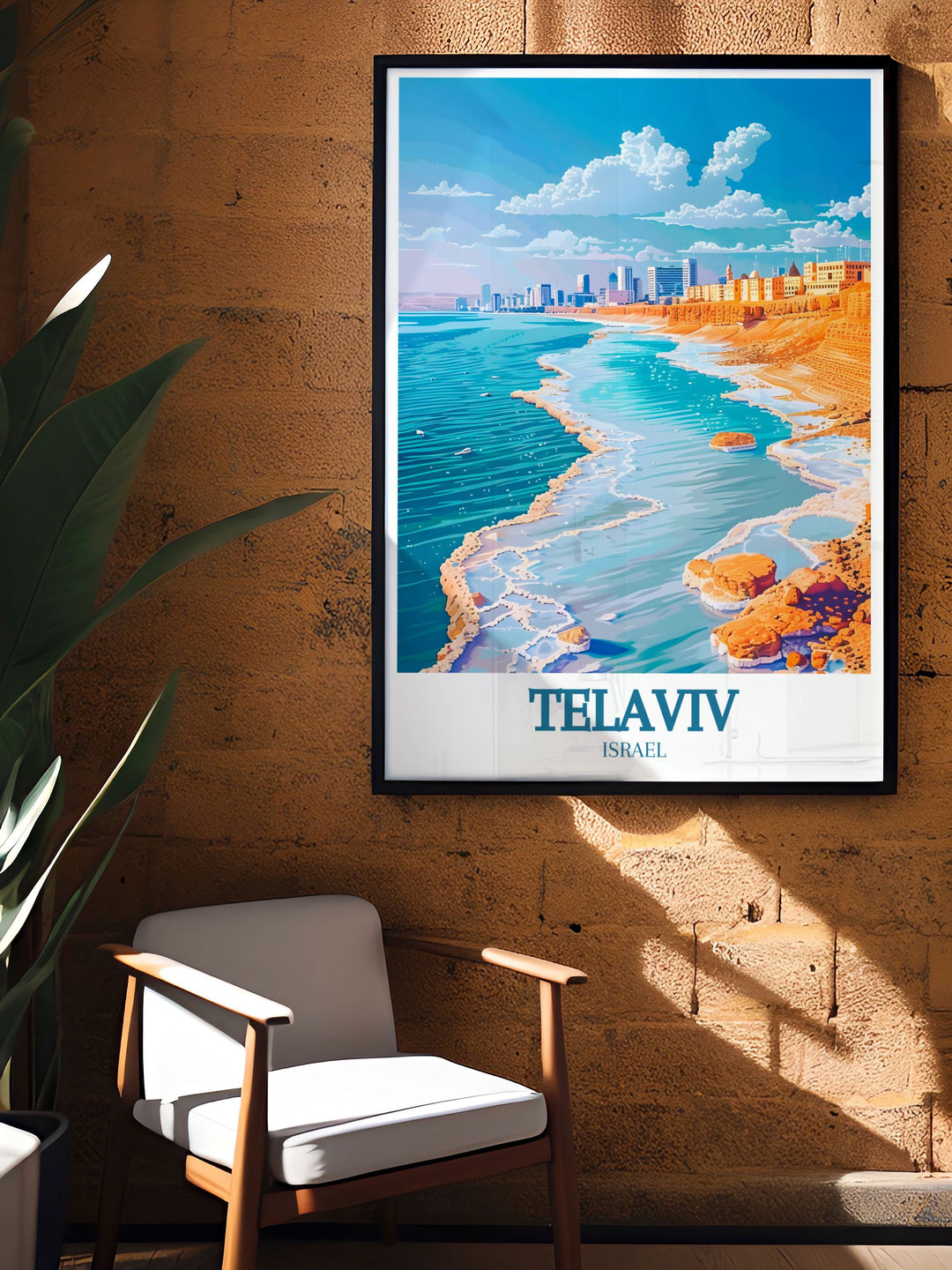 Highlighting the vibrant energy of Tel Aviv, this travel poster features its lively streets and beautiful beaches. Perfect for those who appreciate dynamic atmospheres and urban landscapes, this artwork captures the essence of the city.