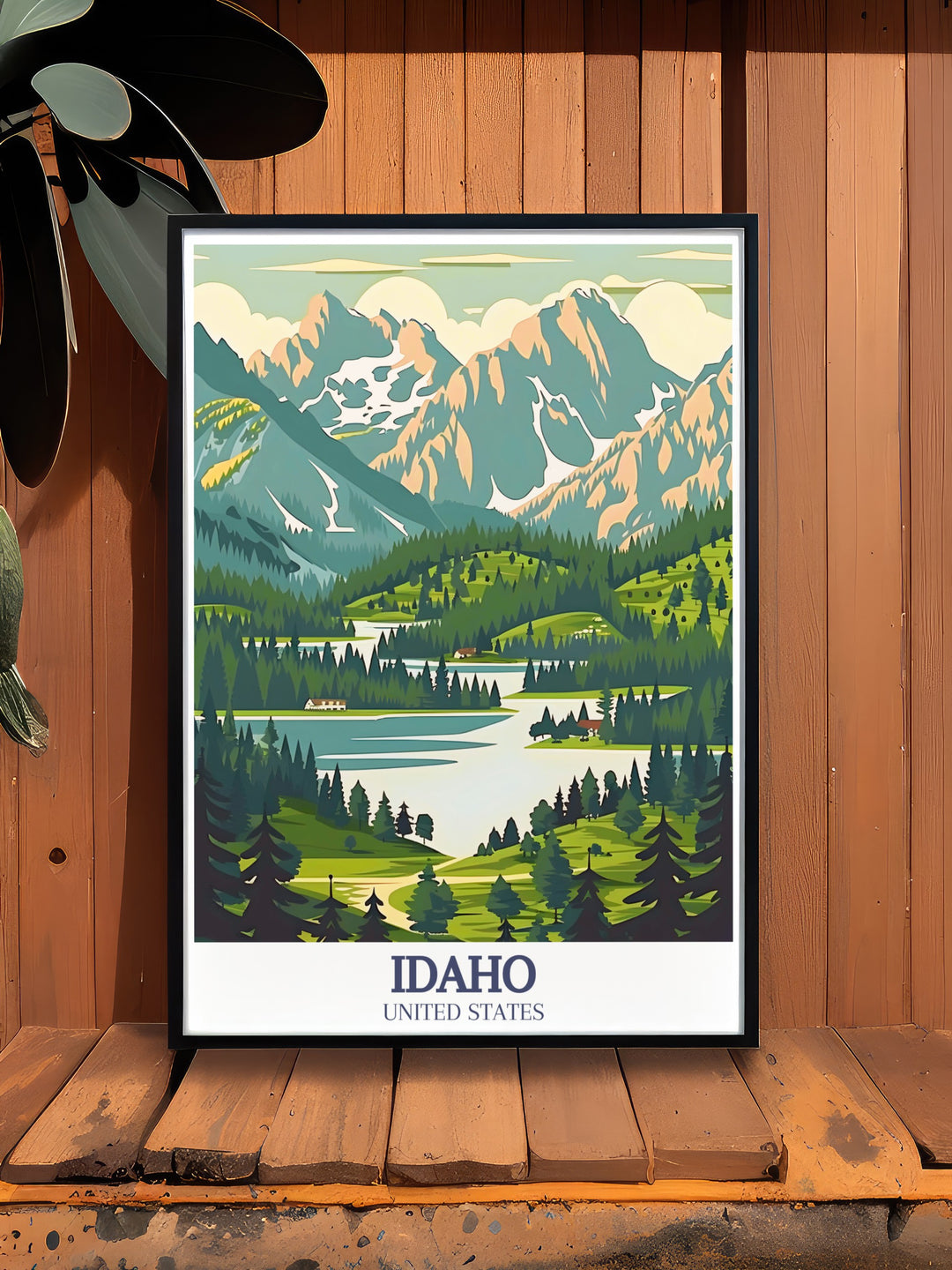 Celebrate the vast and rugged beauty of Idaho with this canvas art featuring the Sawtooth National Recreation Area and Hells Canyon. A must have for those who love the outdoors, this travel poster offers a window into the states most iconic landscapes.