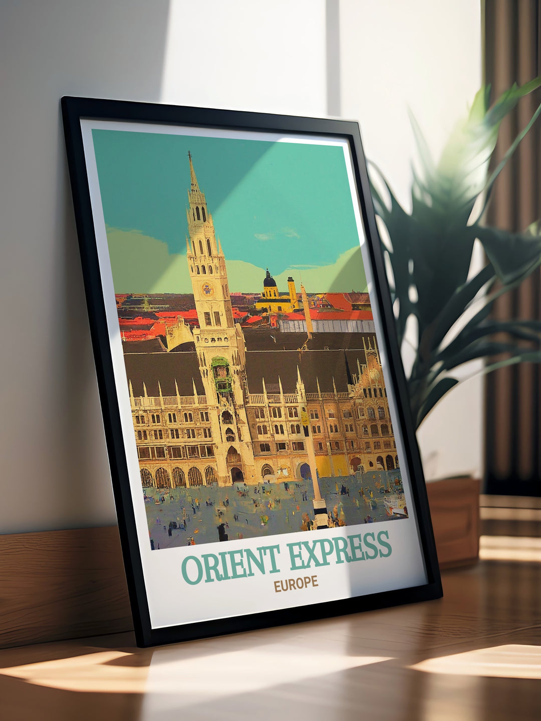 Experience the grandeur of luxury train travel through this Orient Express travel print, highlighting the opulent interiors and scenic routes of this iconic train. Ideal for commemorating historic journeys or adding a touch of elegance to your art collection.