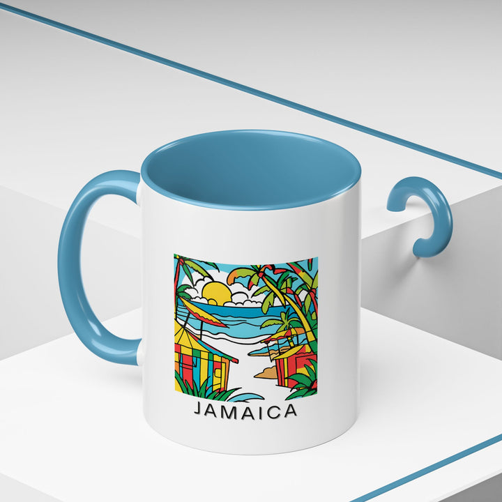 A stunning Jamaica mug showcasing the island’s natural beauty. Ideal for coffee or tea, this ceramic mug is both dishwasher and microwave safe. A great way to bring the spirit of Jamaica into your daily routine, perfect for personal use or as a gift.