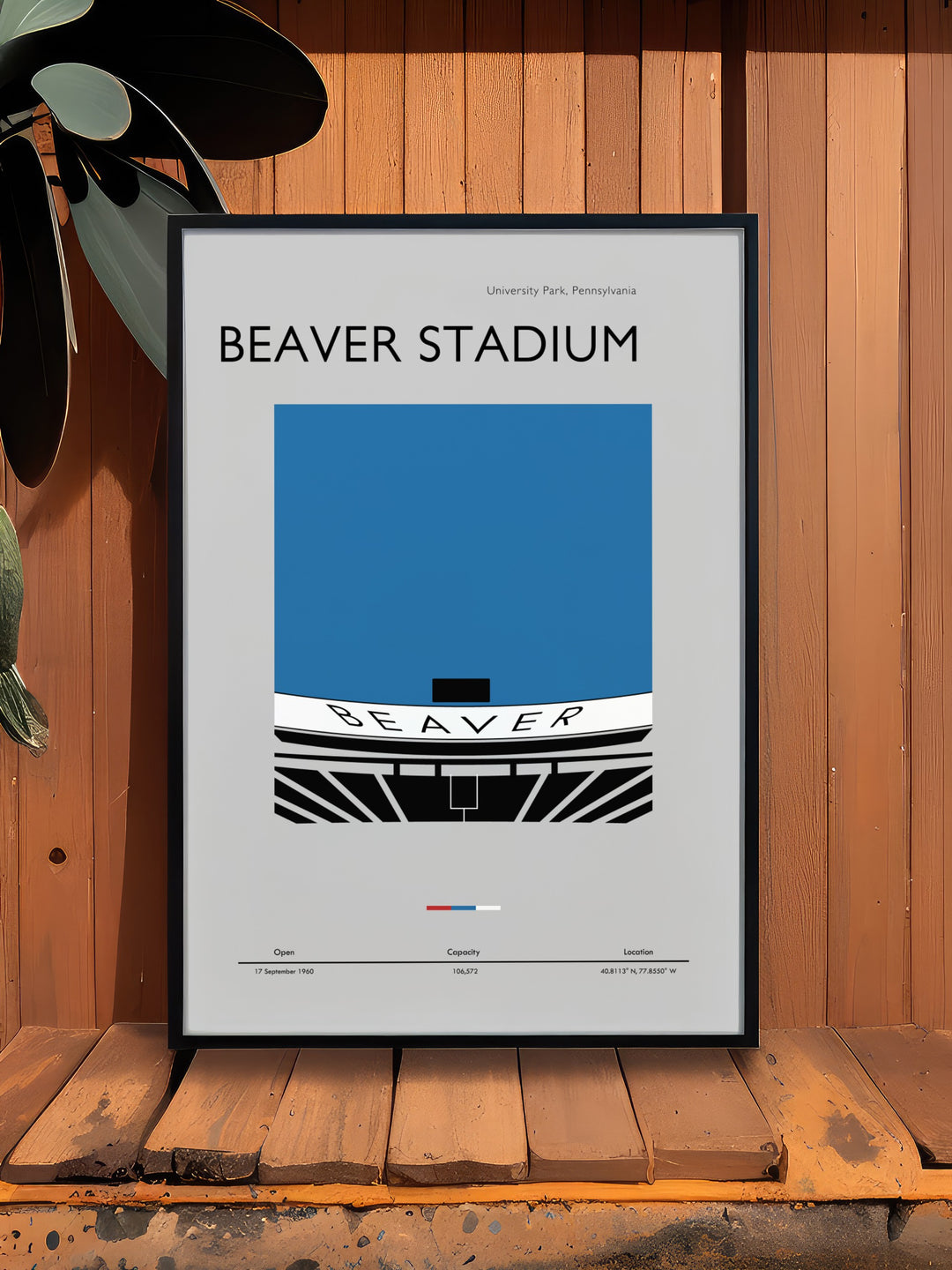 Stunning Beaver Stadium wall art featuring Penn State Football perfect for creating a captivating focal point in your living room or office decor a great gift for Nittany Lions fans and anyone who appreciates college football artistry