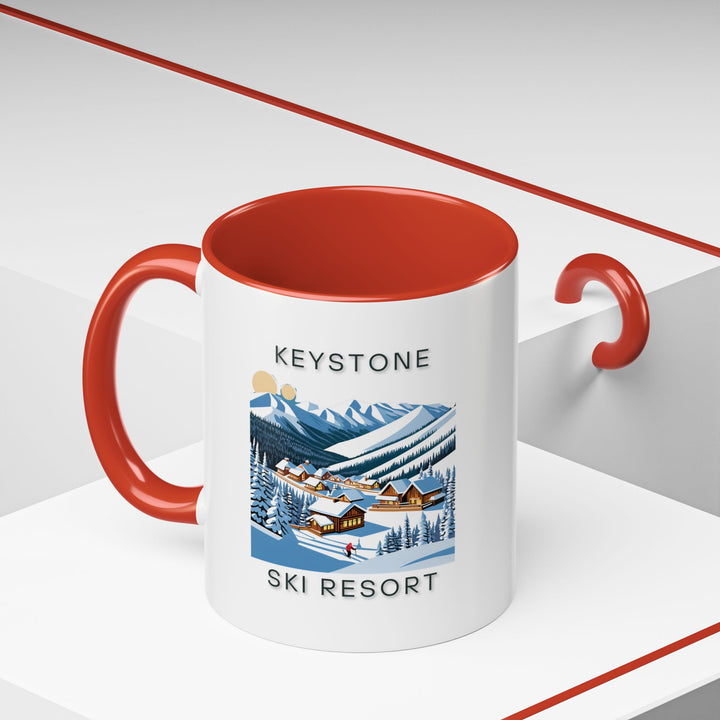 The Keystone Ski Resort mug celebrates the resort’s scenic beauty with detailed artwork. Durable and dishwasher-safe, it is perfect for daily use or as a thoughtful gift for fans of Keystone.