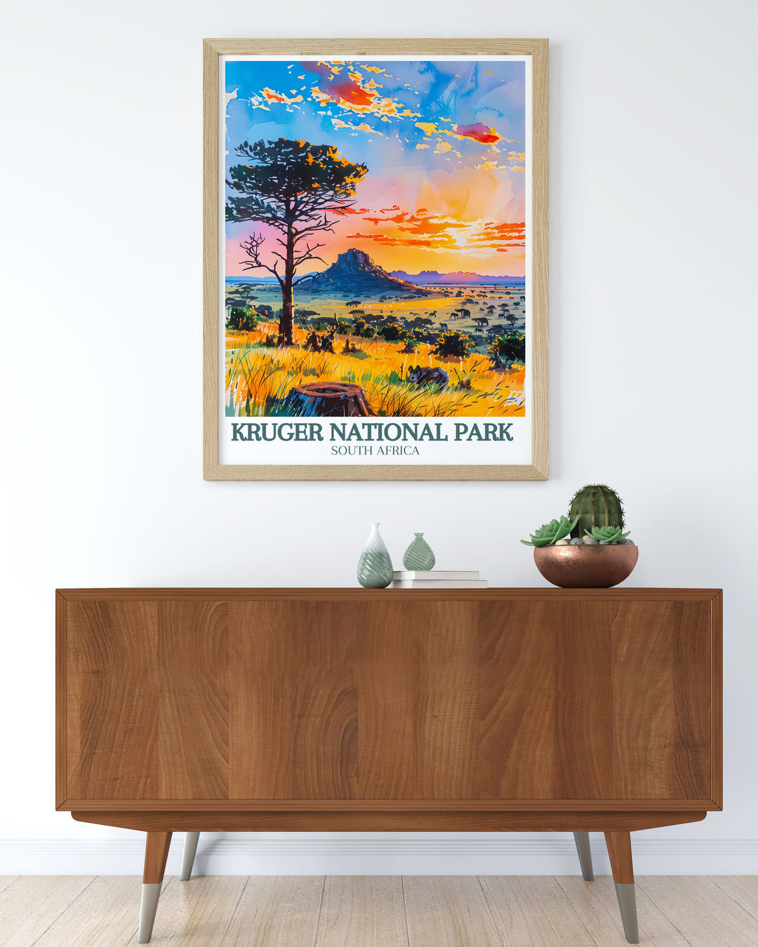 Capturing the dramatic scenery of the Drakensberg Mountains, this travel poster brings the stunning beauty of this iconic range into your home decor. Perfect for those who love rugged landscapes and serene wilderness.
