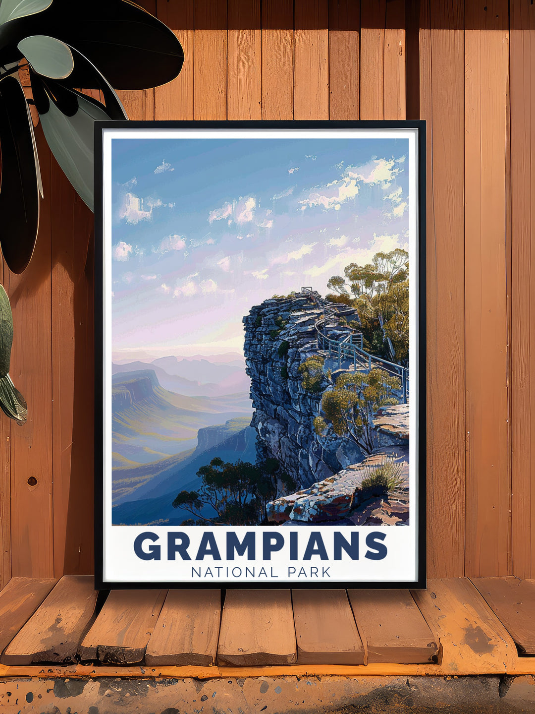 who loves nature, hiking, or Australian landscapes. Our Australia vintage poster takes a nostalgic approach to the Grampians and The Pinnacle, featuring classic design elements that evoke memories of adventure. This print is ideal for those who love vintage style decor and want to celebrate Australias natural beauty in their homes. A timeless piece for any traveler.