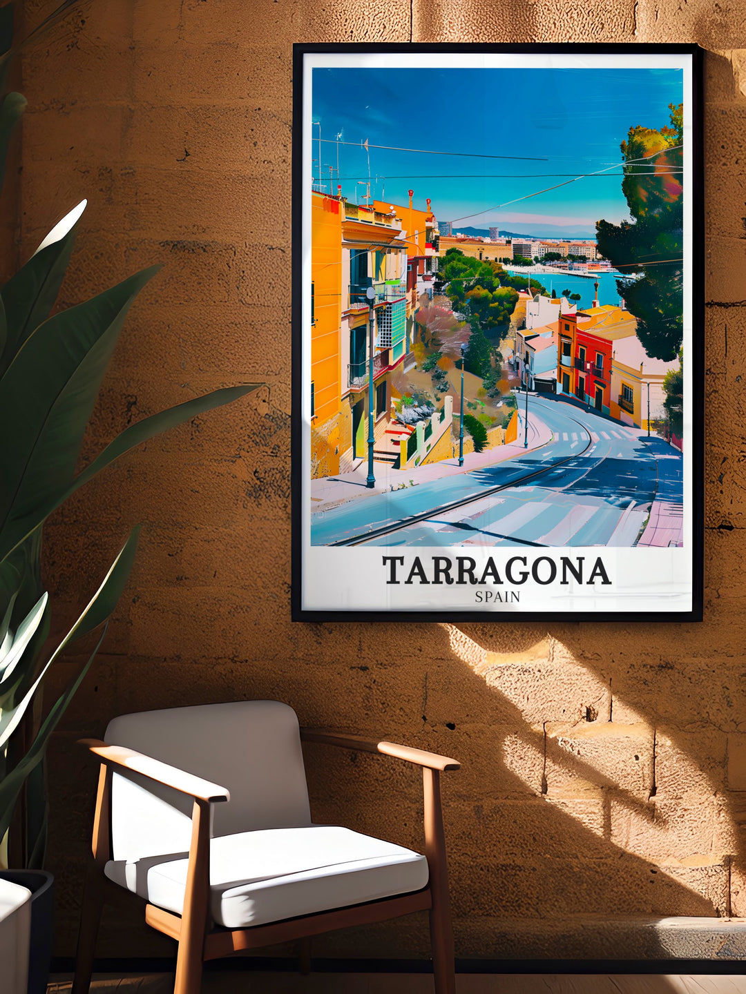 Tarragona Old Town Costa Dorada Stunning Prints perfect for modern and traditional decor. This Spain Wall Art offers a vibrant depiction of Tarragonas architectural and natural beauty.