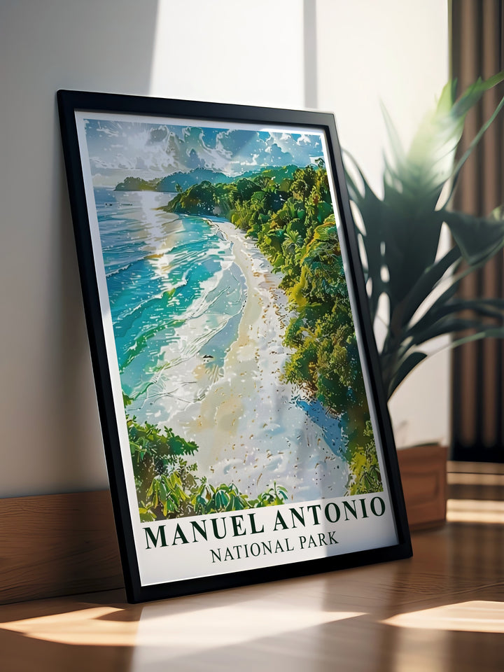 Cathedral Point Modern Prints combined with Manuel Antonio National Park Art creating a vibrant Costa Rica Poster that adds a touch of elegance to any room ideal for those who appreciate Costa Rica Wall Decor and unique Costa Rica Travel Gifts