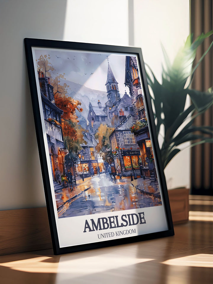 Ambleside wall art featuring the stunning St. Marys Church, designed to bring a sense of historical and spiritual beauty to your home decor.