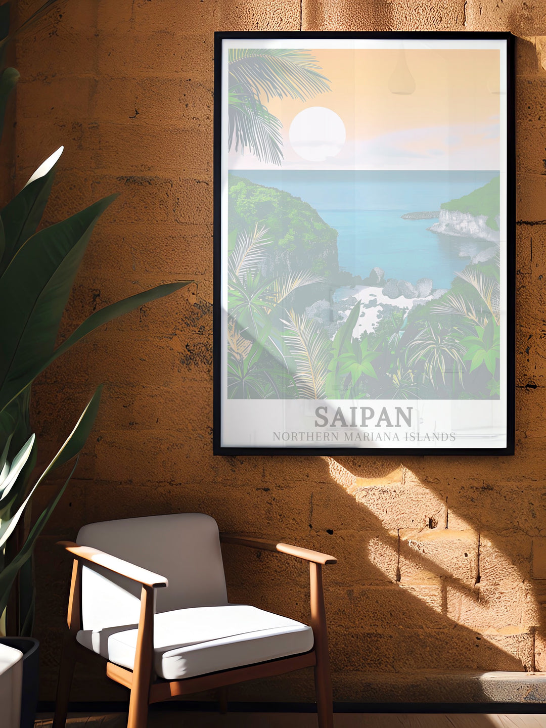 Saipan travel posters capturing the stunning views of Marine Beach and Kagman. Perfect for adding coastal elegance to any decor, this travel wall art brings the serene landscapes and vibrant scenery of Saipan into your home. Each piece is meticulously crafted to reflect the regions natural beauty.