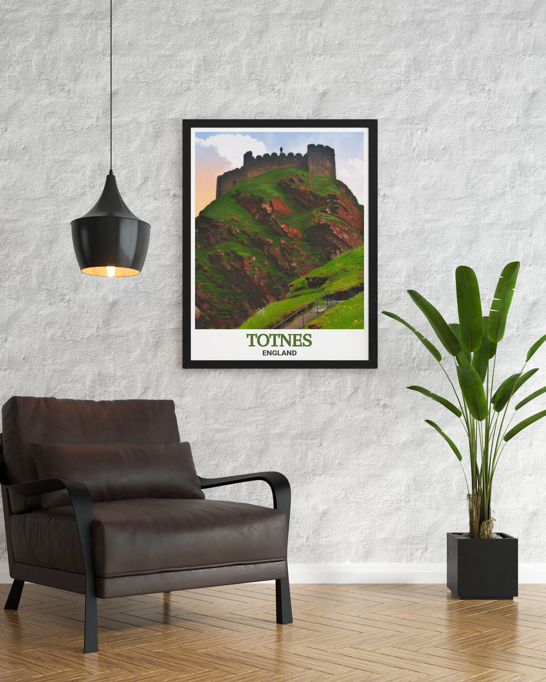 Totnes Castle poster, showcasing the timeless beauty and architectural splendor of this Norman castle. This artwork is ideal for anyone who loves historic landmarks and wants to enhance their home decor with a piece of Totnes history.