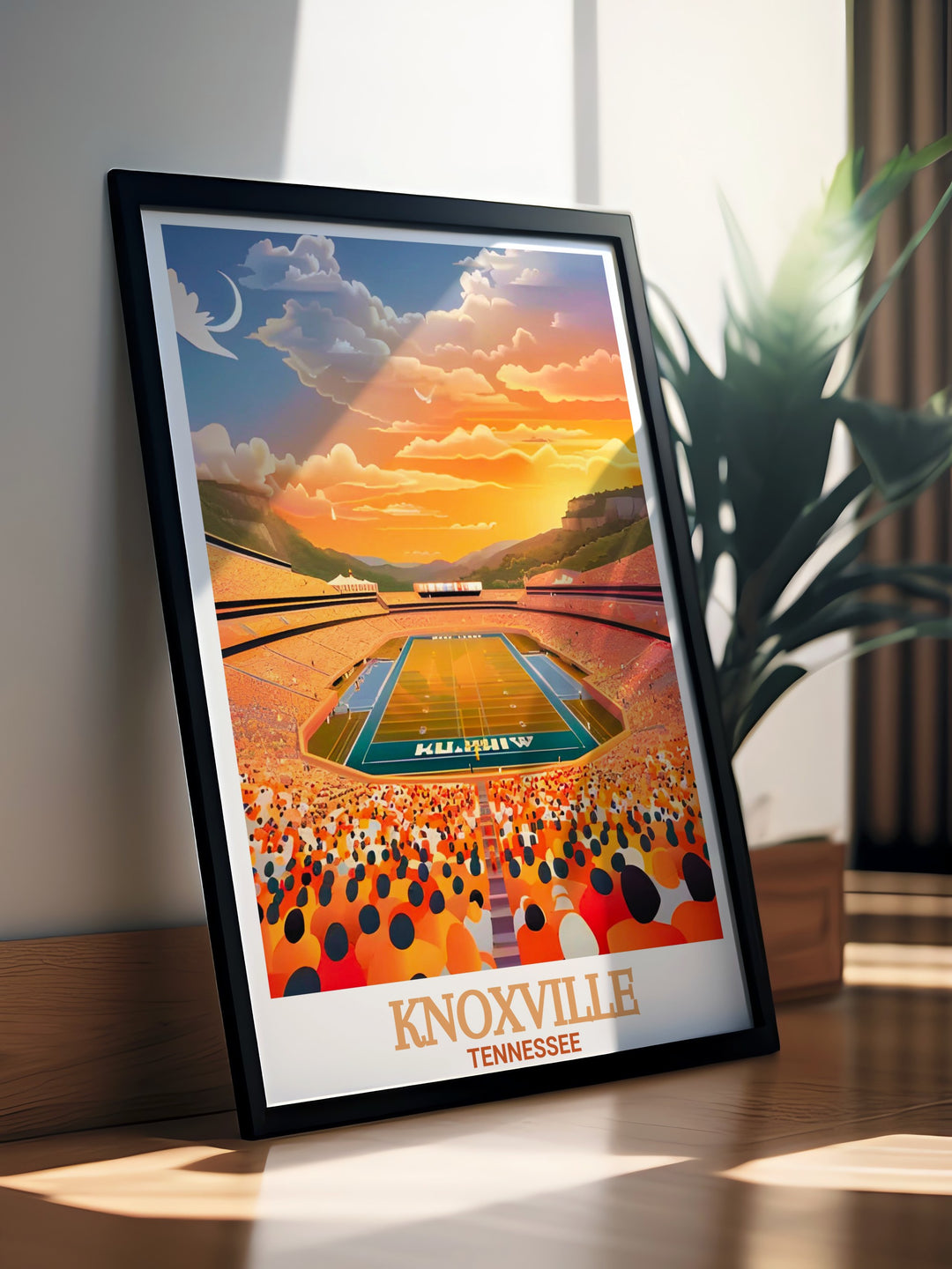 Stunning Knoxville art print showcasing the University of Tennessees iconic campus. A great gift for alumni or Knoxville fans, this wall art captures the academic spirit and cultural significance of this Tennessee landmark.