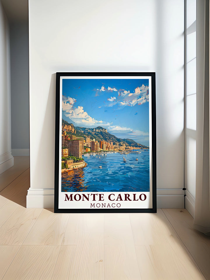 Cityscape Canvas Art highlights Monacos famous Monte Carlo district, with its iconic buildings and coastal views. This travel print is a perfect addition to any space, offering a beautiful reminder of one of Europes most glamorous cities.