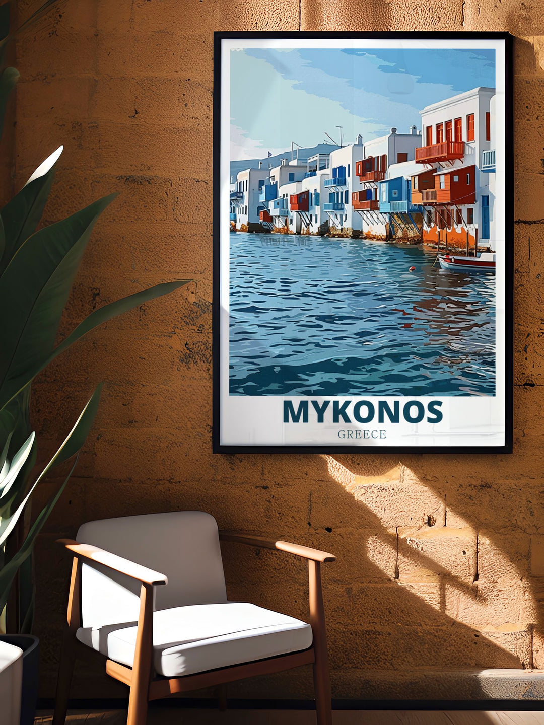 Enjoy the vibrant charm of Mykonos with our Greece poster prints featuring Little Venice and perfect for personalized gifts and stylish home decor