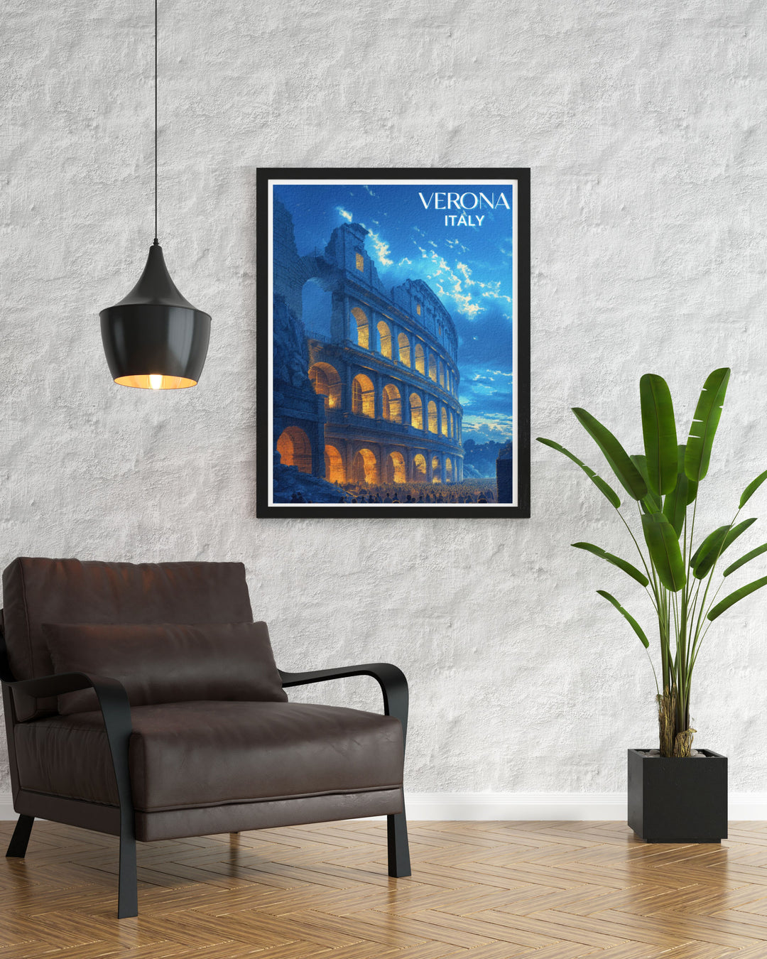 A stunning representation of the Verona Arena, this poster emphasizes the amphitheaters cultural and historical significance. Ideal for art collectors and travelers who wish to bring a piece of Veronas rich heritage into their living spaces.