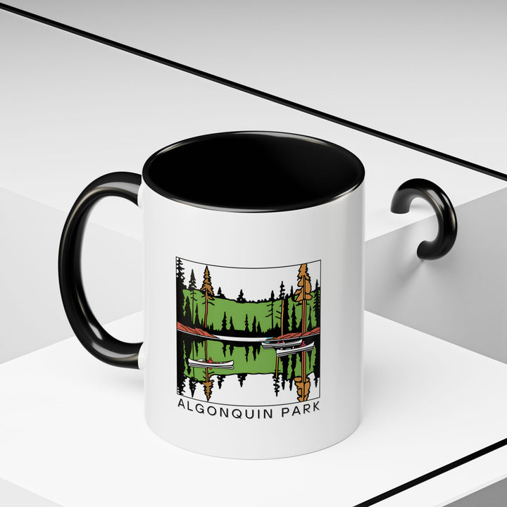 Bring the beauty of Algonquin Park into your home with this artistic mug. Featuring intricate designs of the park's nature and landscapes, it’s a great gift for travelers and outdoor enthusiasts. Made from durable ceramic, it is dishwasher and microwave safe.