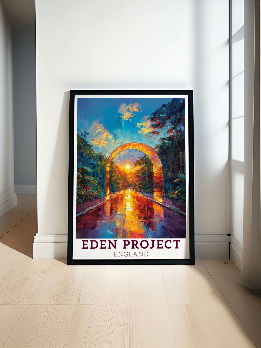 Eden Project wall art featuring the iconic biodomes and lush gardens perfect for bringing a touch of nature into your home decor an ideal piece for nature lovers and those who appreciate innovative botanical displays this art captures the beauty of the Eden Project.