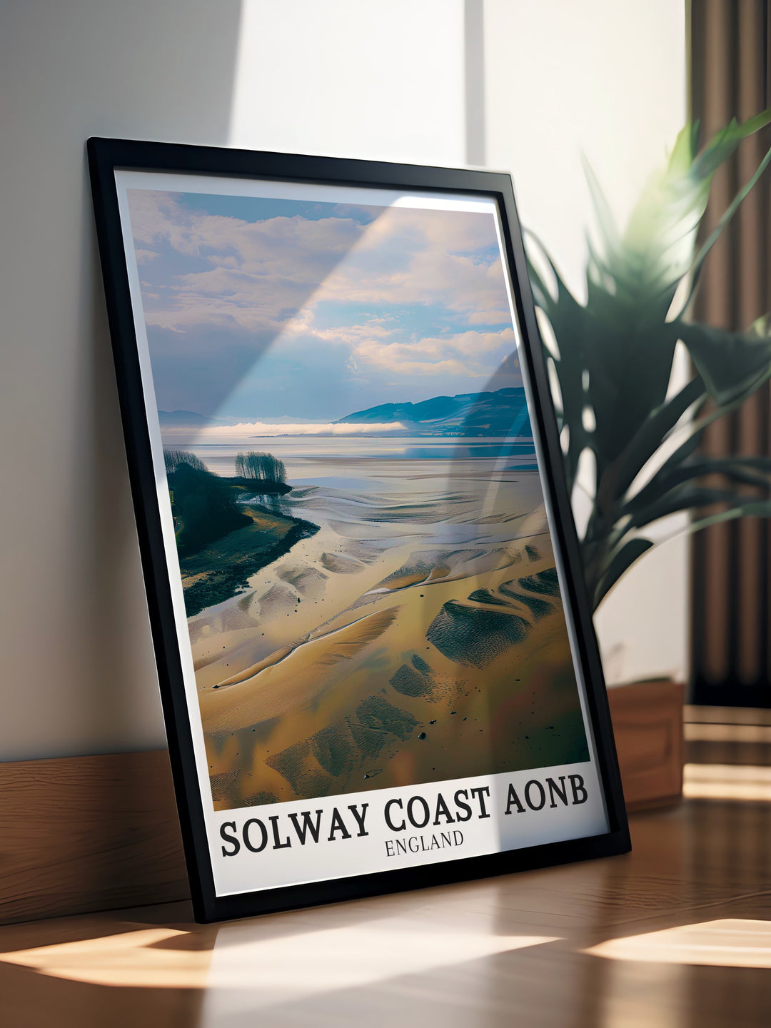 The Solway Firth Travel Art. Featuring detailed illustrations of The Solway Firth and the wider Solway Coast AONB, this travel art collection brings the serene beauty of Cumbria into your home. Ideal for enhancing your living space.