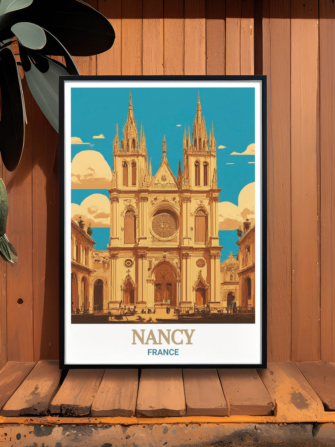 This Nancy canvas art beautifully captures the majesty of Nancy Cathedral, showcasing its historical significance in Frances architectural landscape. A perfect addition to your home decor or travel art collection.