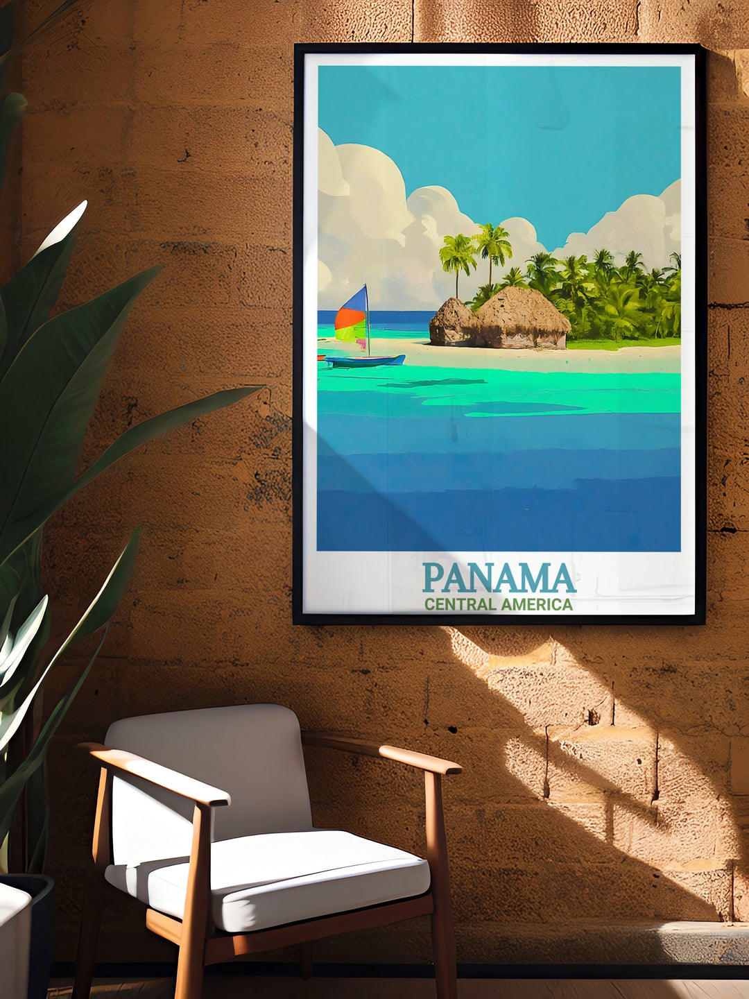 The San Blas Islands come to life in this Panama art print, showcasing the pristine beaches and crystal clear waters that define the region. Ideal for those who appreciate tropical escapes, this print is a great addition to any home decor.