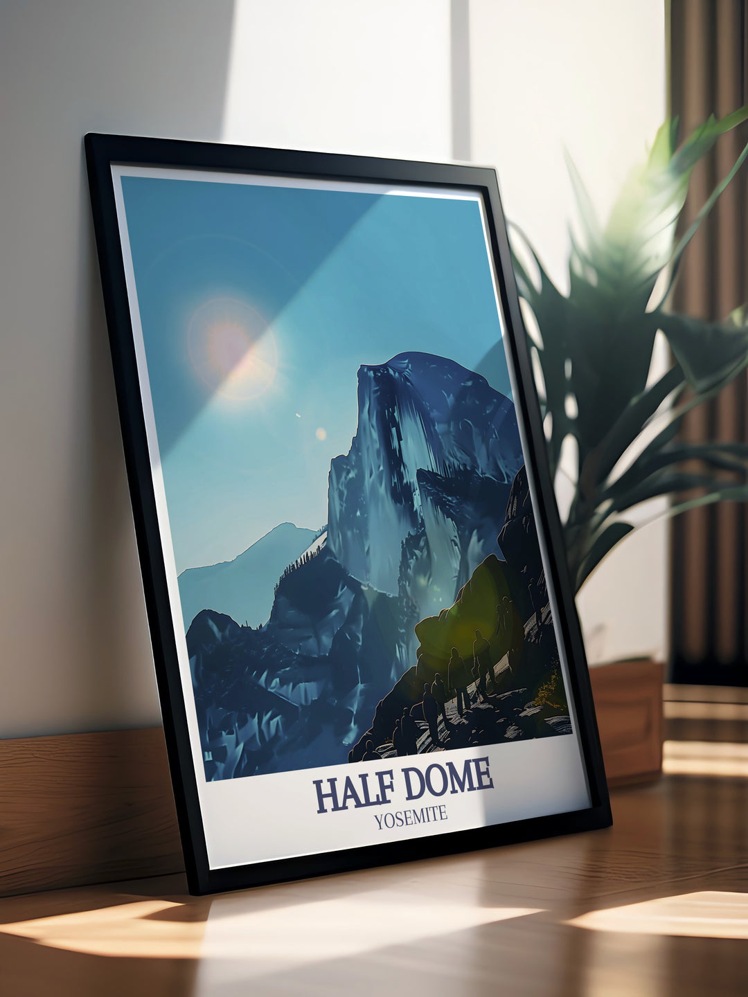 Highlighting Yosemites natural wonders, this wall art focuses on Half Dome and the breathtaking scenery of Glacier Point. Ideal for anyone looking to add an element of the outdoors to their home, its a timeless piece of art.