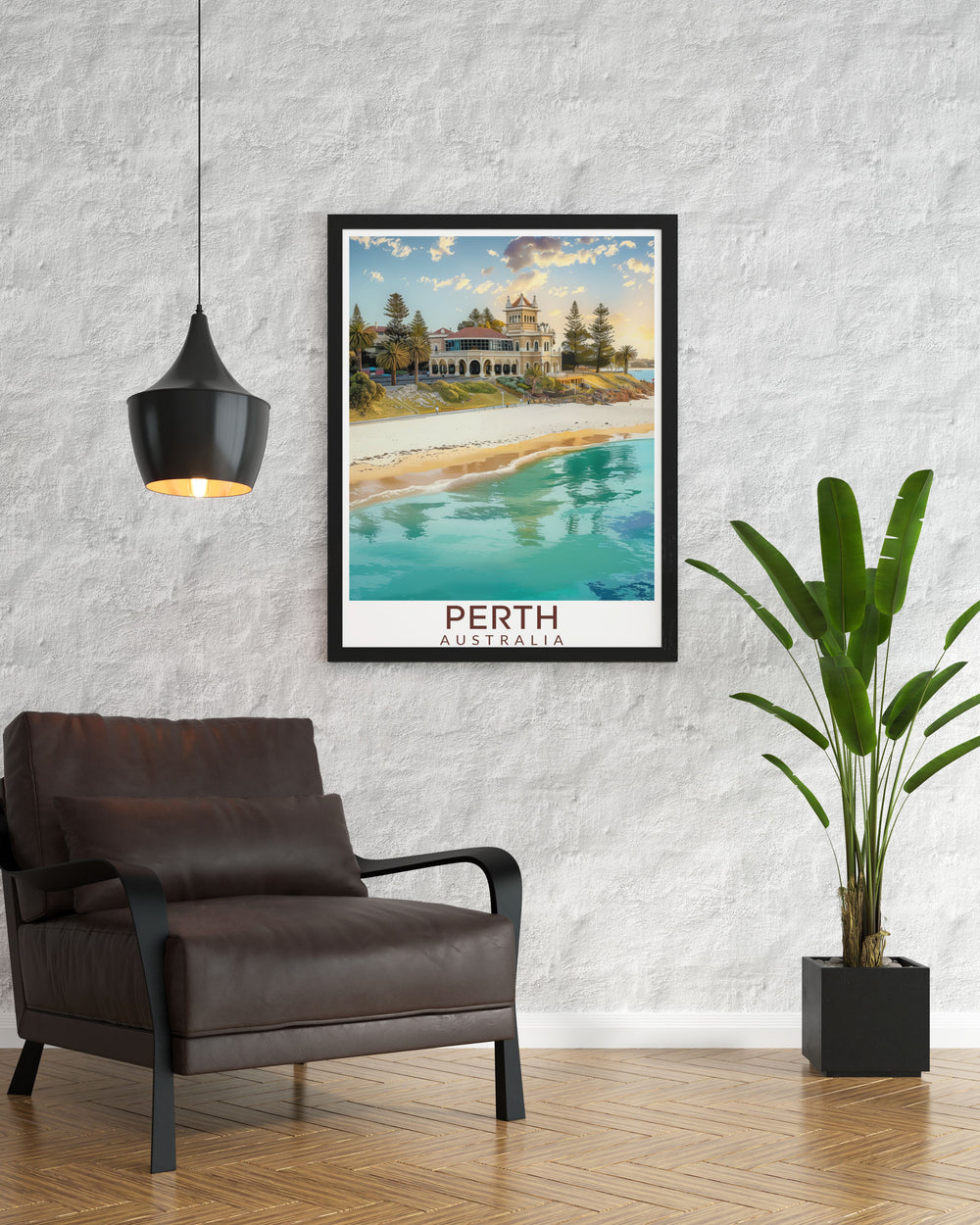 Discover elegant Cottesloe Beach framed prints that capture the pristine sands and clear waters of this beautiful beach. Ideal for creating a tranquil coastal vibe in your living room these prints add a touch of Australian charm to any interio