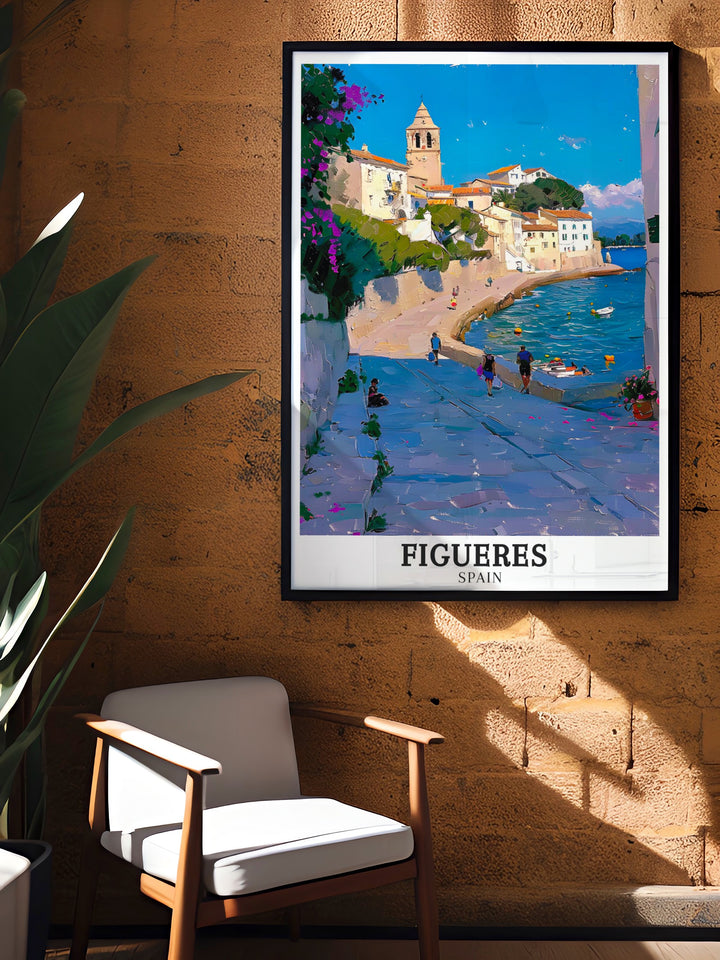 This Mediterranean canvas art offers a serene depiction of the iconic coastline, with vibrant blues and scenic landscapes. Perfect for those who love the calming essence of the sea, this artwork evokes the beauty and tranquility of the Mediterranean, making it a stunning focal point for any room.