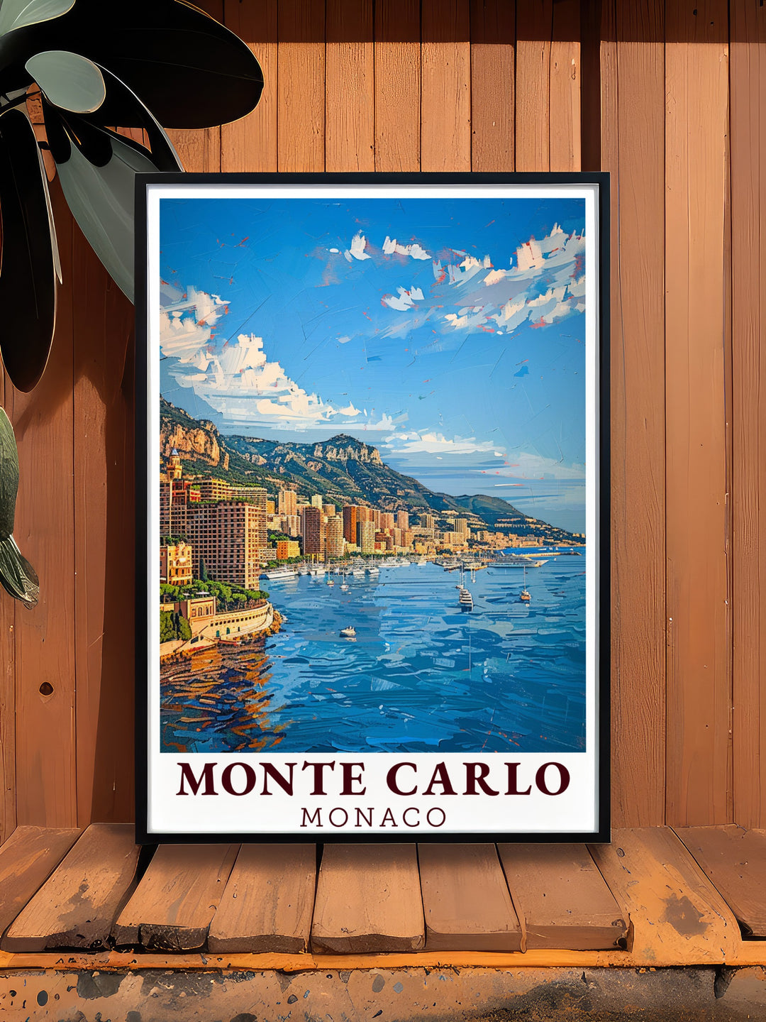 Cityscape Poster Print showcases the vibrant and dynamic city of Monte Carlo, offering a stunning view of its famous skyline. Perfect for travel lovers and urban enthusiasts, this travel poster brings a touch of European luxury to any space.