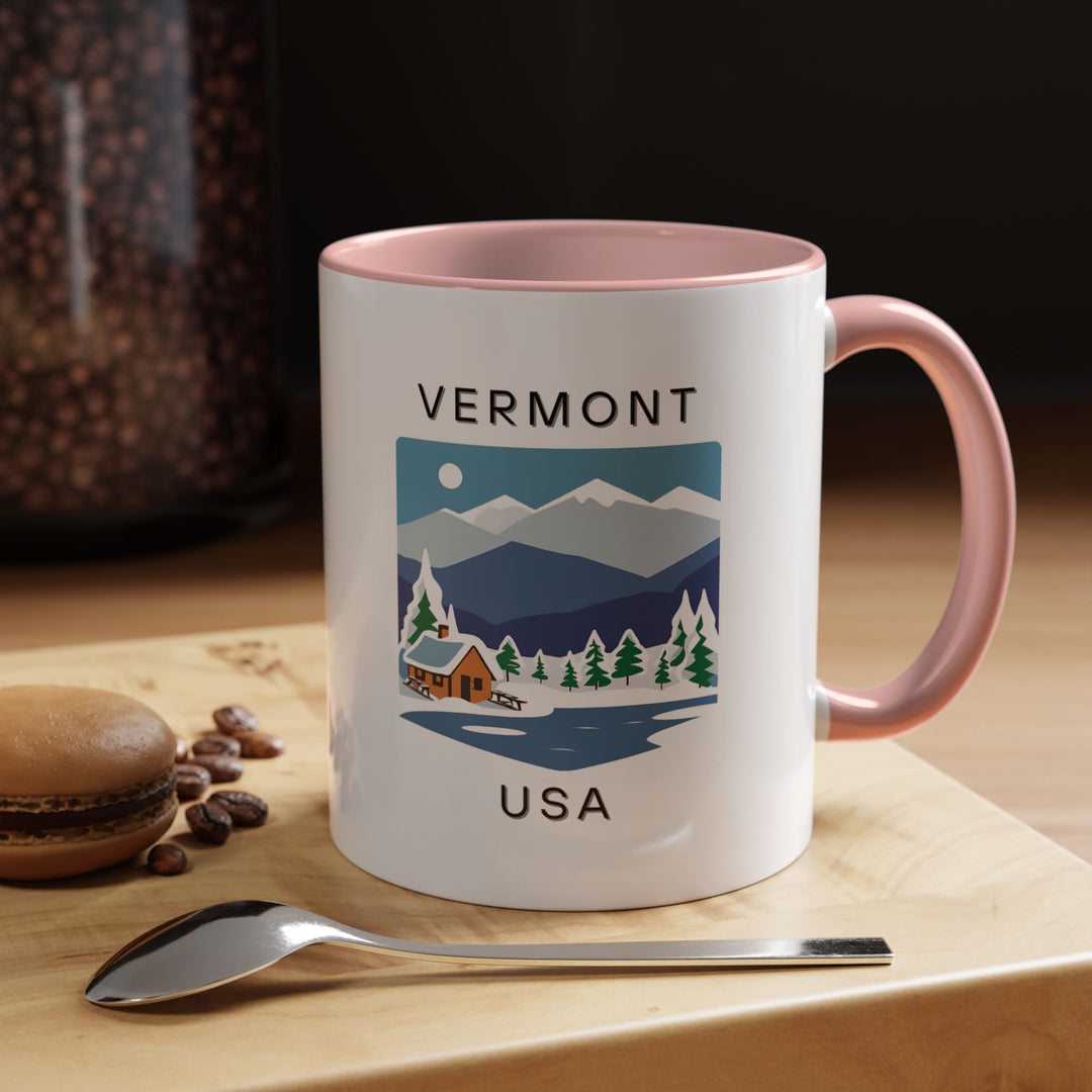 Bring the beauty of Vermont to your everyday routine with this Vermont USA mug. Featuring scenic artwork of Vermont’s landscapes, it’s the perfect gift for travelers and nature lovers. Dishwasher and microwave safe, ideal for daily use.