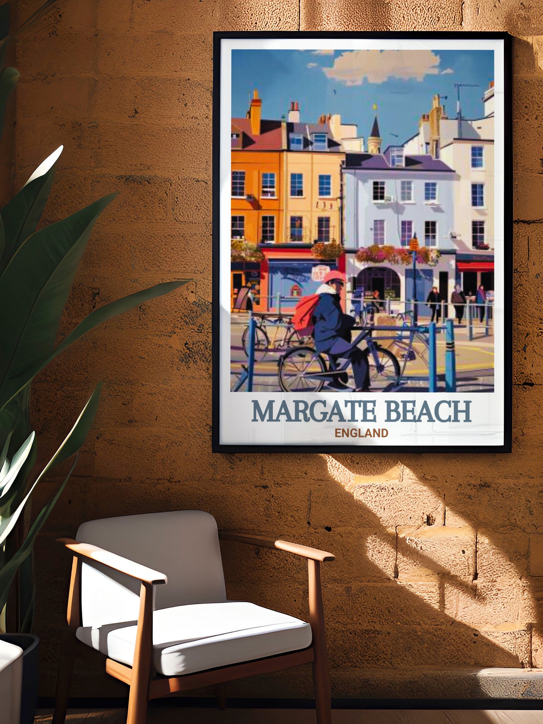 Our Margate Beach Poster Print captures the beauty and charm of Margates beach and Old Town, offering a detailed depiction of the towns most iconic landmarks. Ideal for coastal decor lovers looking to add British seaside nostalgia to their home.