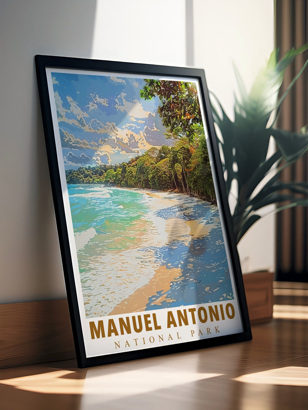 Manuel Antonio Park art featuring Espadilla Beach in vivid detail brings the beauty of Costa Rica into your home decor ideal for those who love travel posters and Costa Rica art making it a perfect gift for birthdays or special occasions