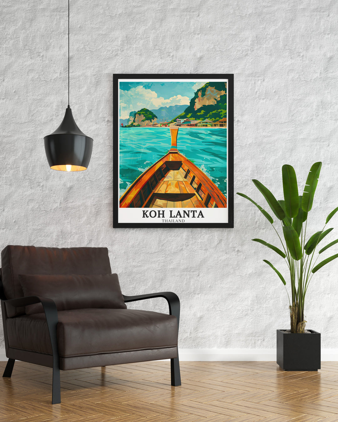 Ko Lanta District modern art prints are perfect for those who love tropical destinations. These stunning prints of Thailands island scenery make an elegant addition to your home decor adding a sense of tranquility and adventure to any room.