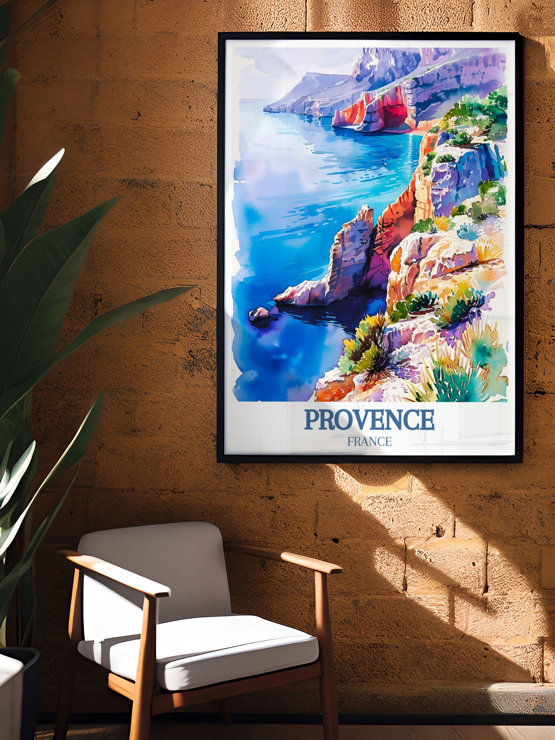 Perfect for gifts our Lavender Fields Art and Calanque de Sugiton cliffs Cap Canaille prints capture the essence of Provence making them cherished additions to any art collection.