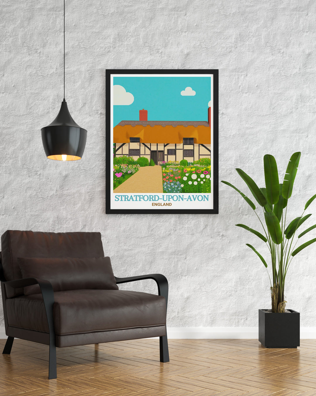 Our travel art collection includes beautiful framed prints of Anne Hathaways Cottage in Stratford upon Avon a timeless piece of UK wall decor that brings English history to life.