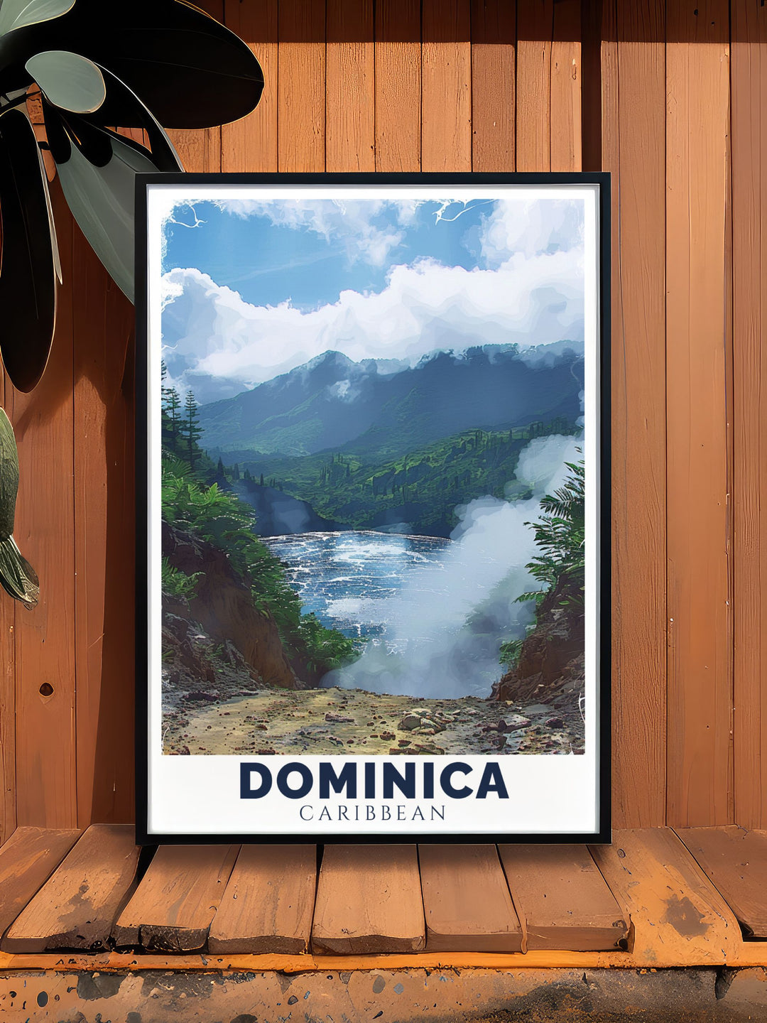 Indian River Poster featuring the stunning beauty of Dominicas famous river a vibrant piece of Caribbean art perfect for adding color and serenity to any room in your home ideal as a travel gift