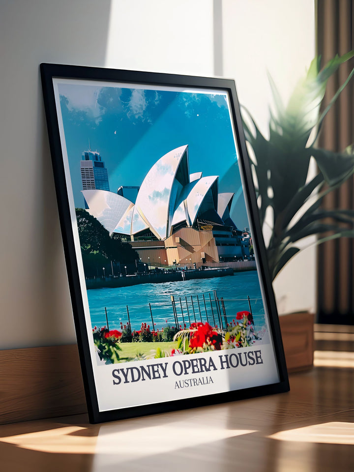 Sydney Harbour Harbour Bridge framed prints capturing the elegance and charm of Sydney Opera House and Harbour Bridge ideal for home or office decoration with a touch of Australian culture